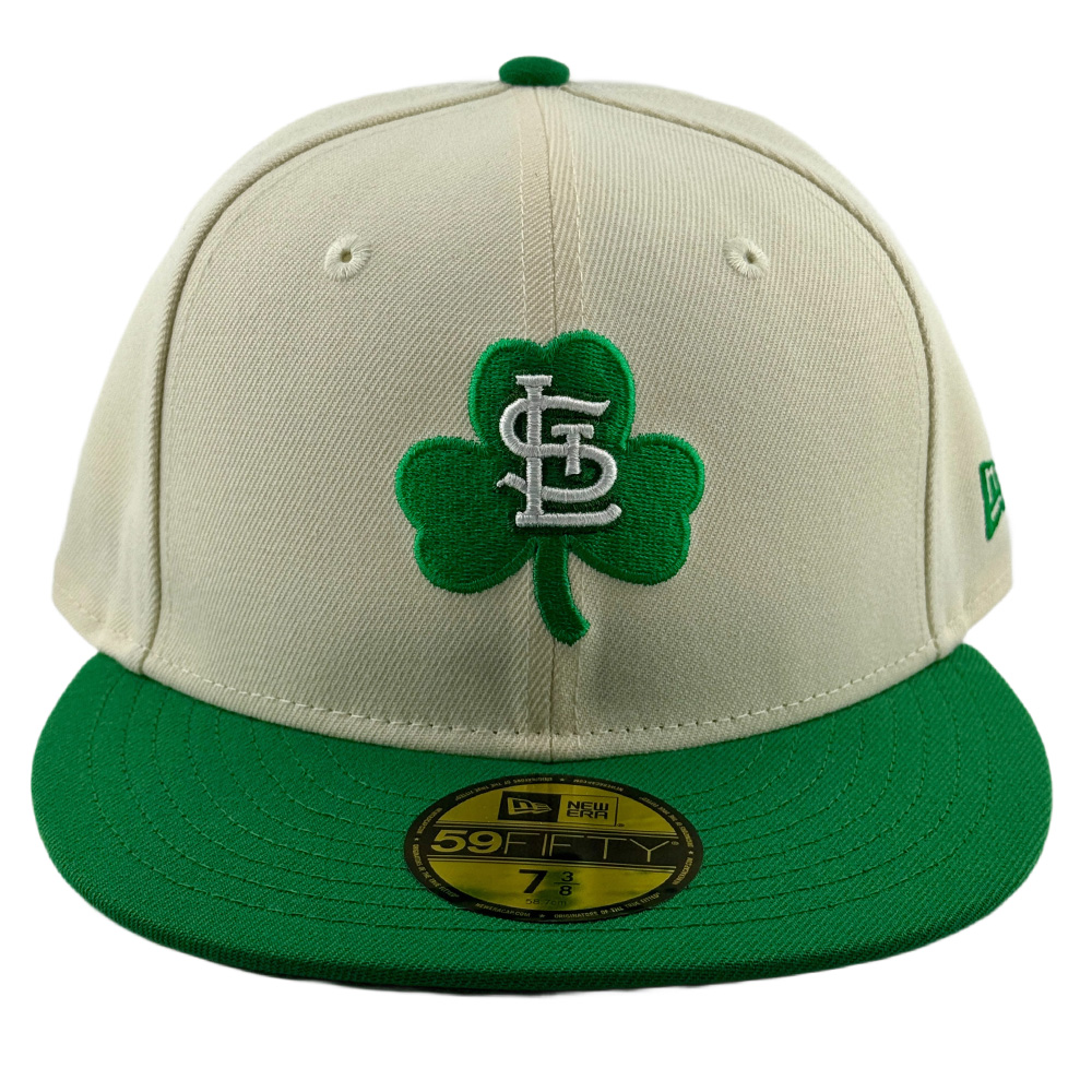 St. Louis Cardinals Chrome and Green 3 Leaf Clover UV New Era 59FIFTY Fitted Hat
