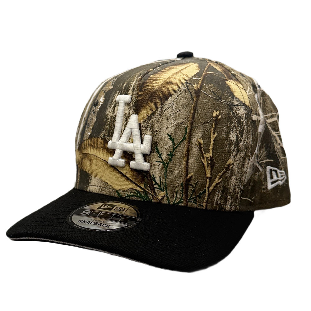 Los Angeles Dodgers Realtree Camo and Black New Era 9FIFTY A-Frame