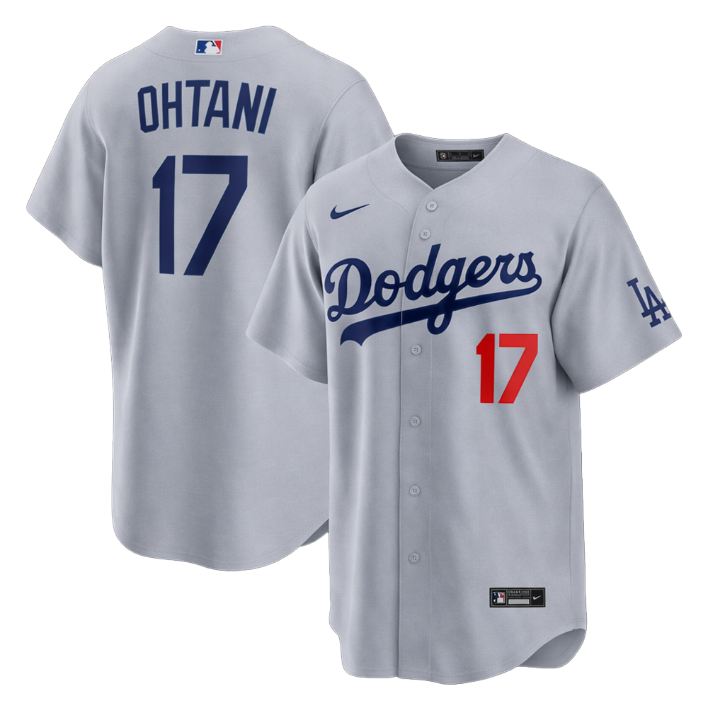 Los Angeles Dodgers Shohei Ohtani Grey Road Alternate Nike Stadium Player Jersey