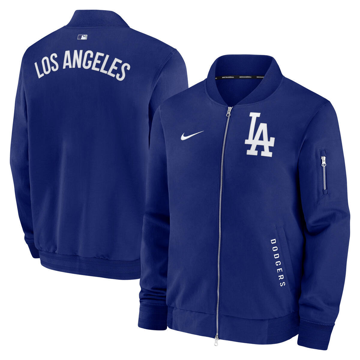 Los Angeles Dodgers ボンバージャケット Los Angeles Dodgers Royal Blue Authentic Collection Dugout Bomber