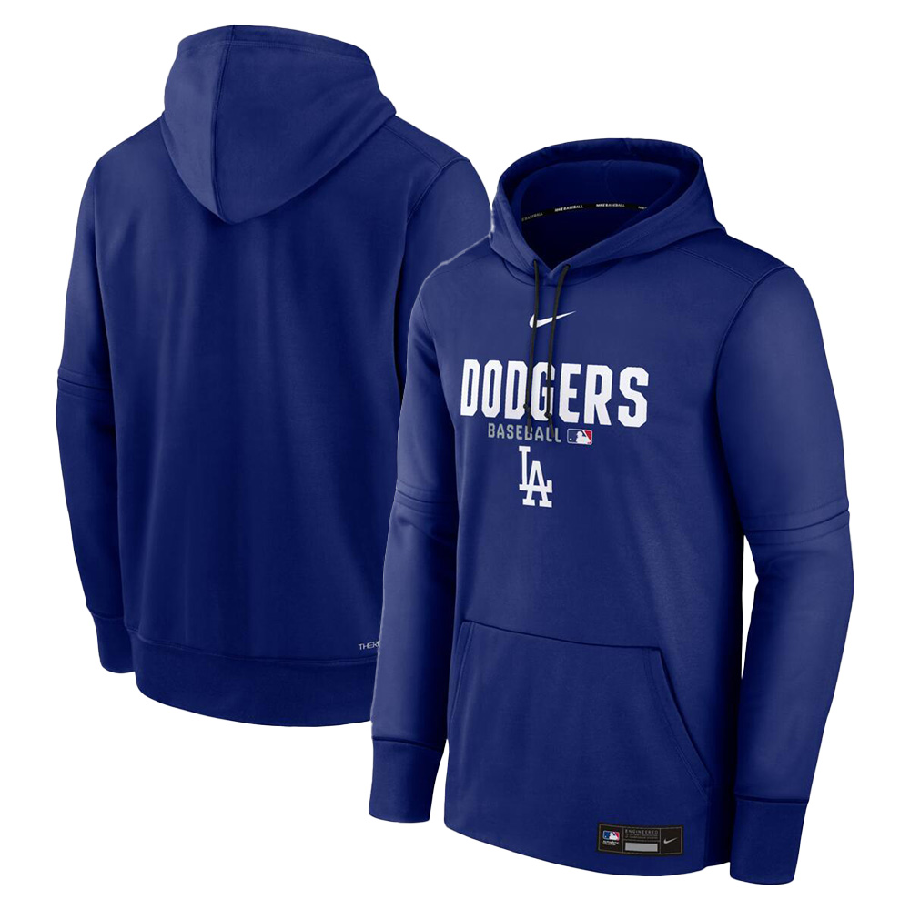 Los Angeles Dodgers Royal Authentic Collection Therma-FIT Nike Hoodie