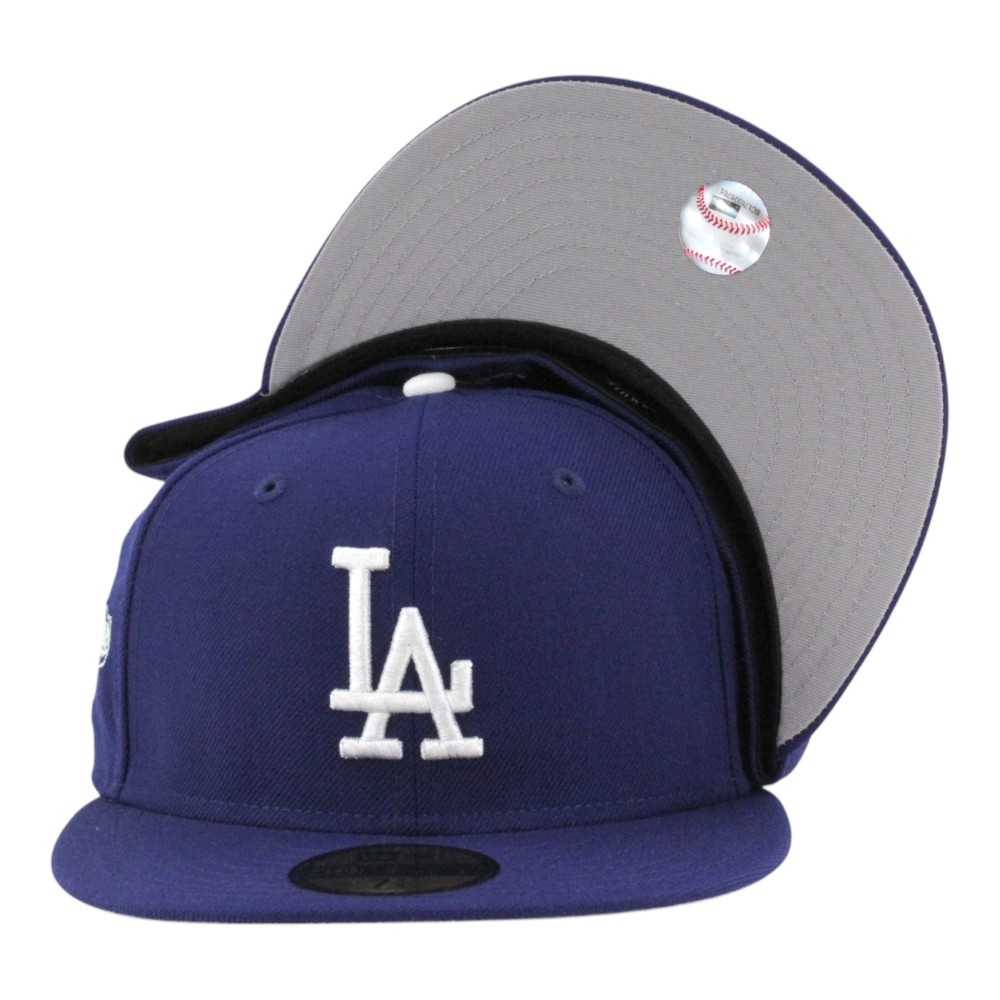 Los Angeles Dodgers Royal Blue 2025 World Series Patch Grey UV New Era 59FIFTY Fitted Hat