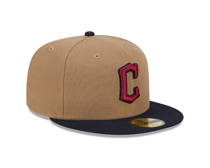 Cleveland Guardians Khaki and Navy City Connect New Era 59FIFTY Fitted Hat