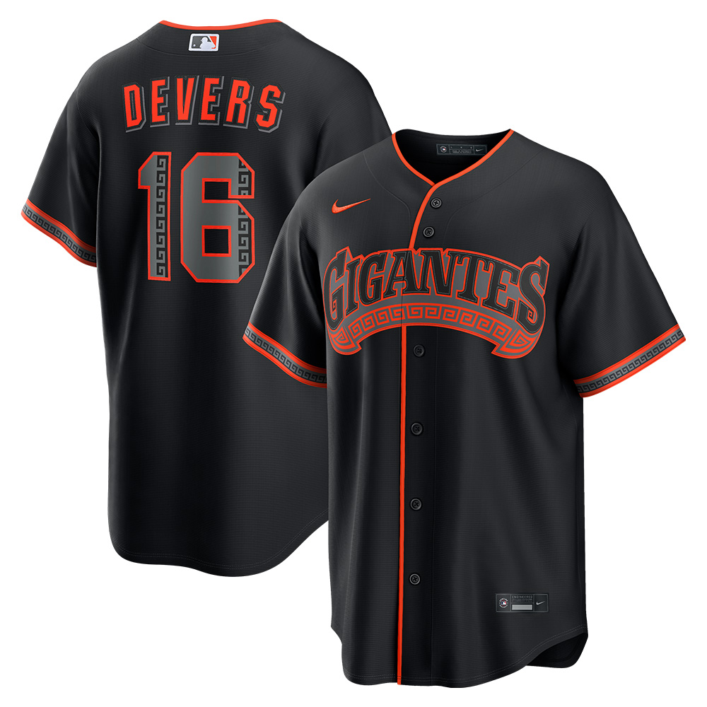San Francisco Giants Rafael Devers "Gigantes" Black Alternate Nike Replica Jersey