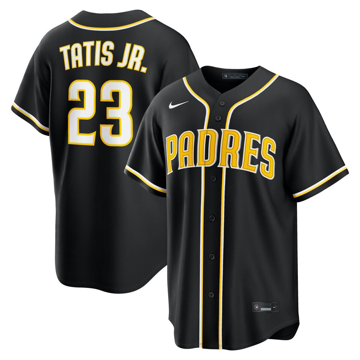 San Diego Padres Tatis Jr. ユニフォーム San Diego Padres Fernando Tatis Jr. Black Nike Fashion Replica Jersey