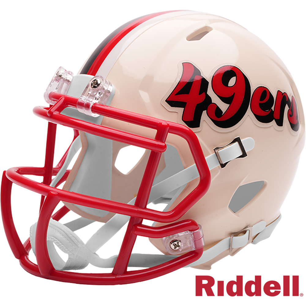 San Francisco 49ers Retro Riddell Speed Mini Helmet