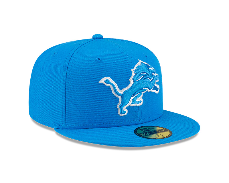 Detroit Lions Blue Basic New Era 59FIFTY Fitted Hat