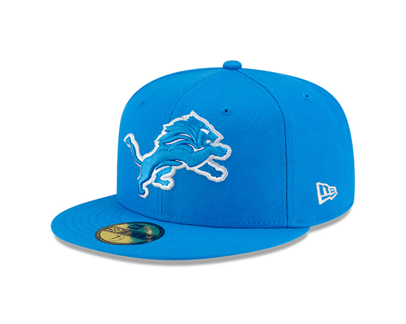 Detroit Lions Blue Basic New Era 59FIFTY Fitted Hat