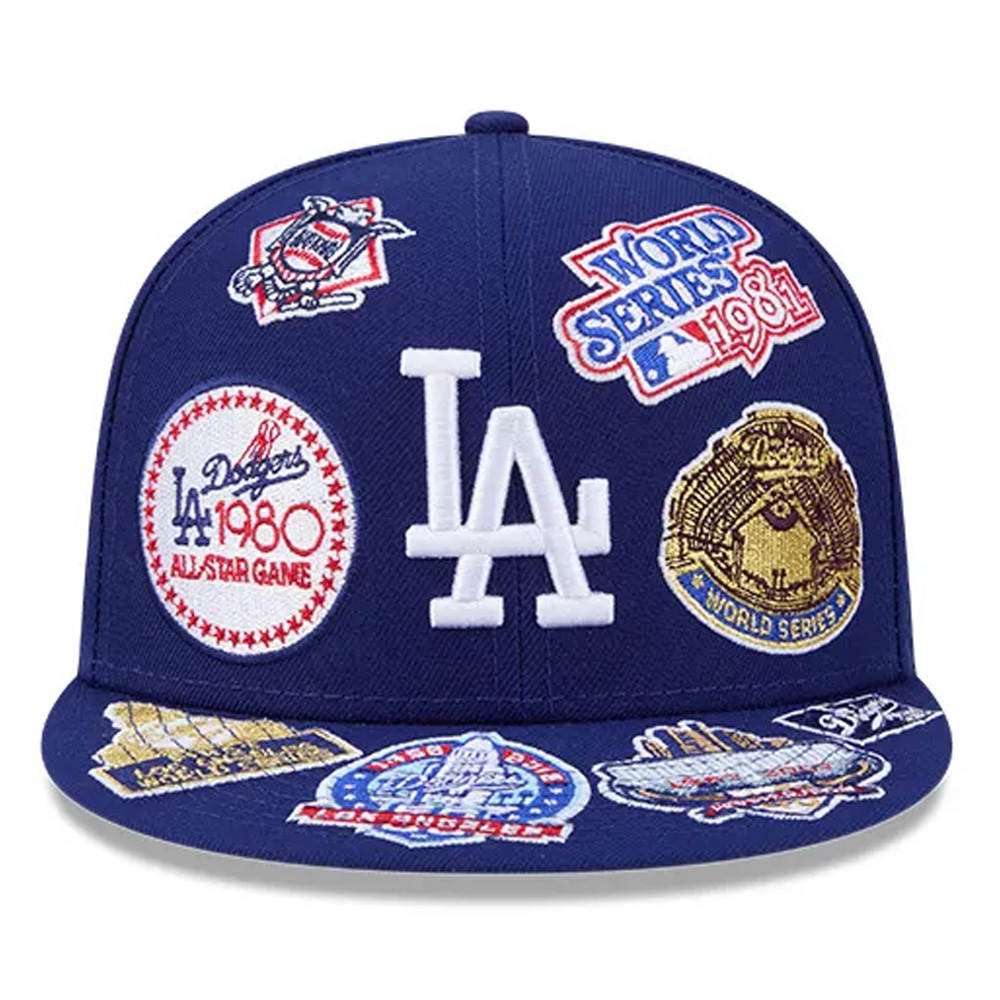 Los Angeles Dodgers Patches All Over New Era 59FIFTY Fitted Hat