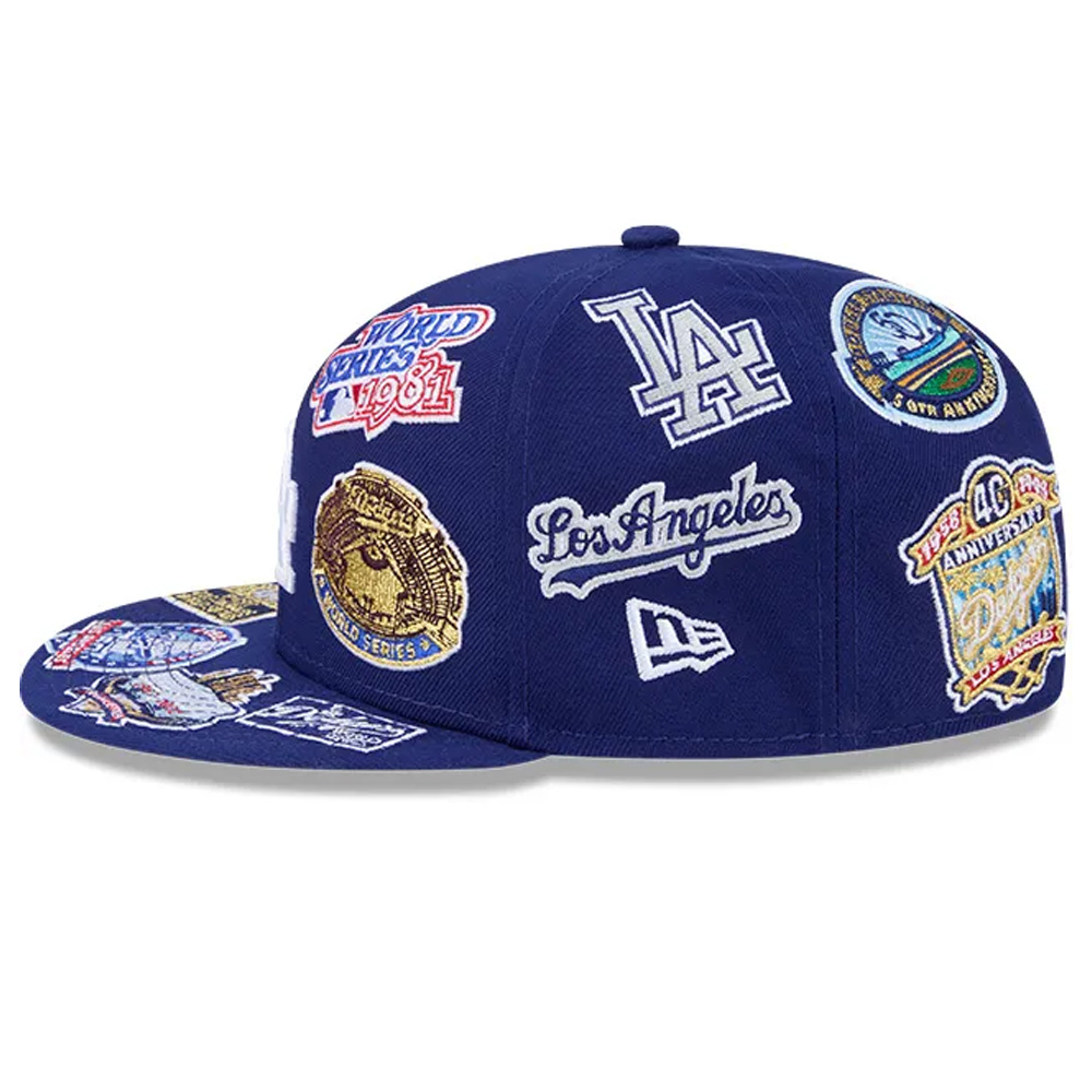 Los Angeles Dodgers Patches All Over New Era 59FIFTY Fitted Hat