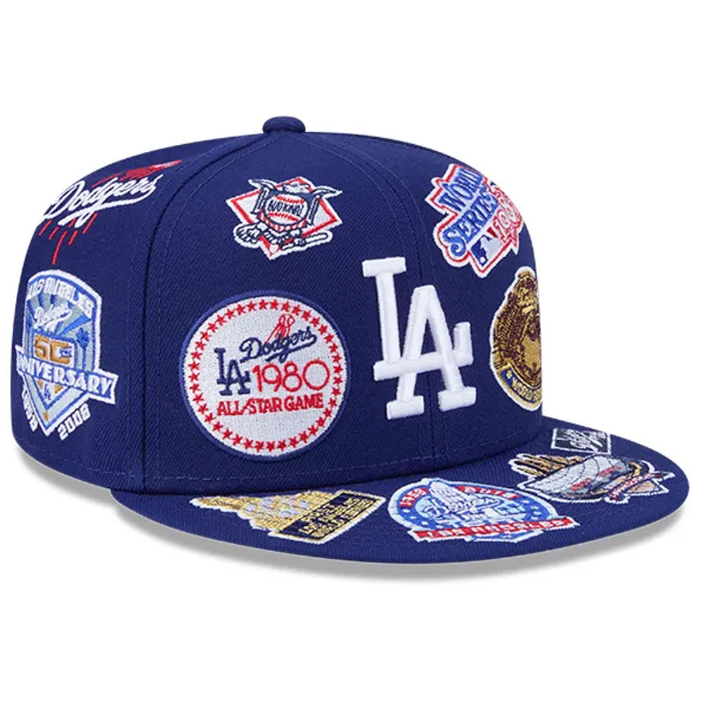 Los Angeles Dodgers Patches All Over New Era 59FIFTY Fitted Hat