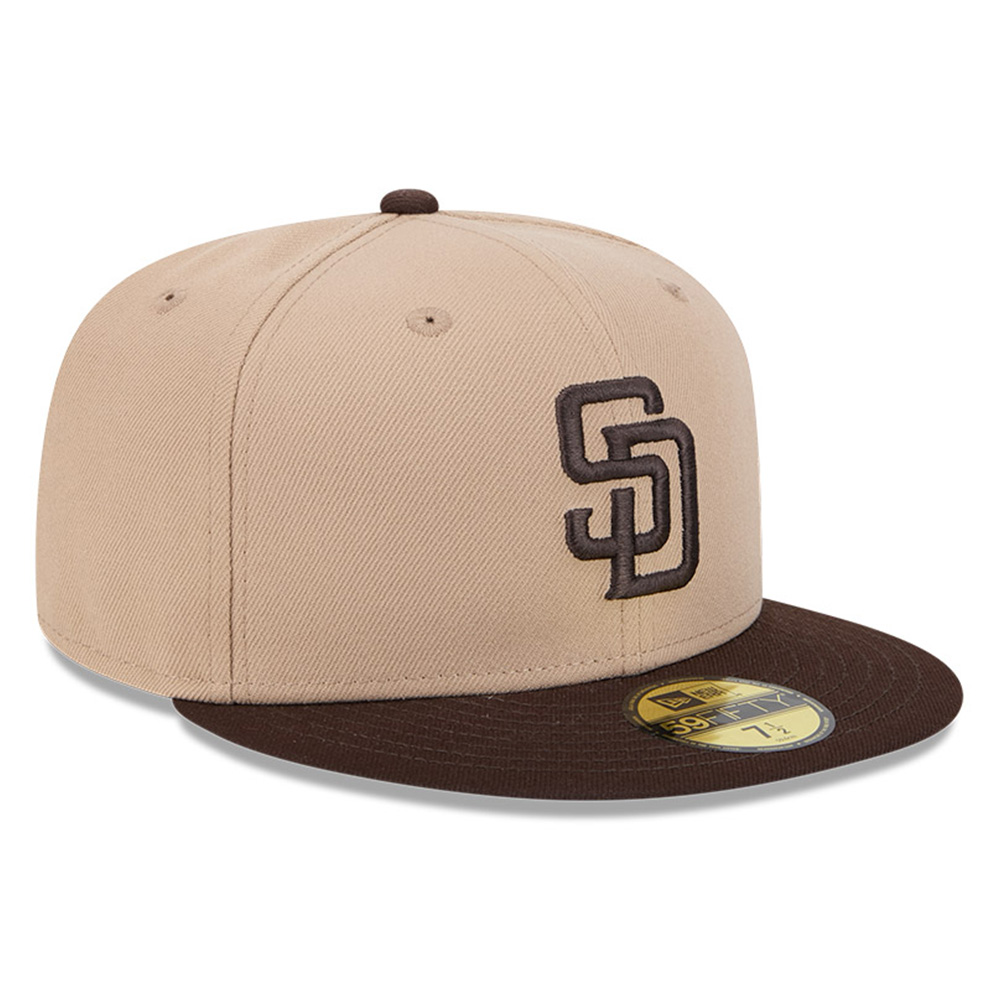 San Diego Padres Camel Brown Two Tone Grey UV New Era 59FIFTY Fitted Hat