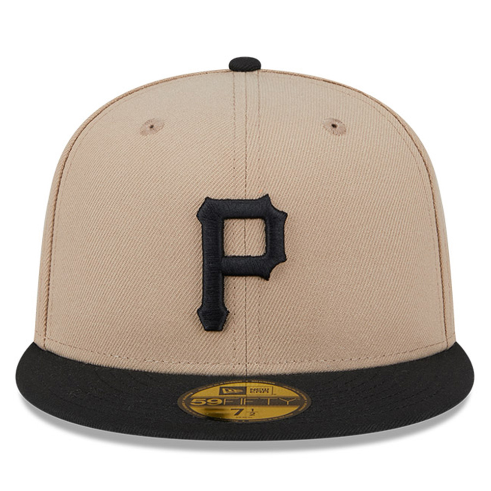 Pittsburgh Pirates Camel Brown and Black Grey UV New Era 59FIFTY Fitted Hat