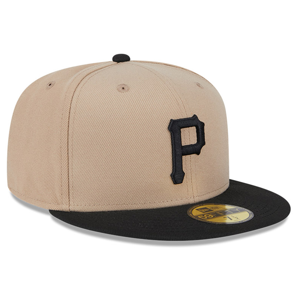 Pittsburgh Pirates Camel Brown and Black Grey UV New Era 59FIFTY Fitted Hat