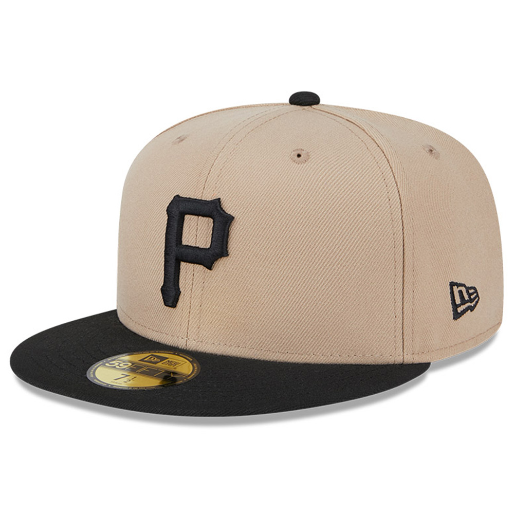 Pittsburgh Pirates Camel Brown and Black Grey UV New Era 59FIFTY Fitted Hat