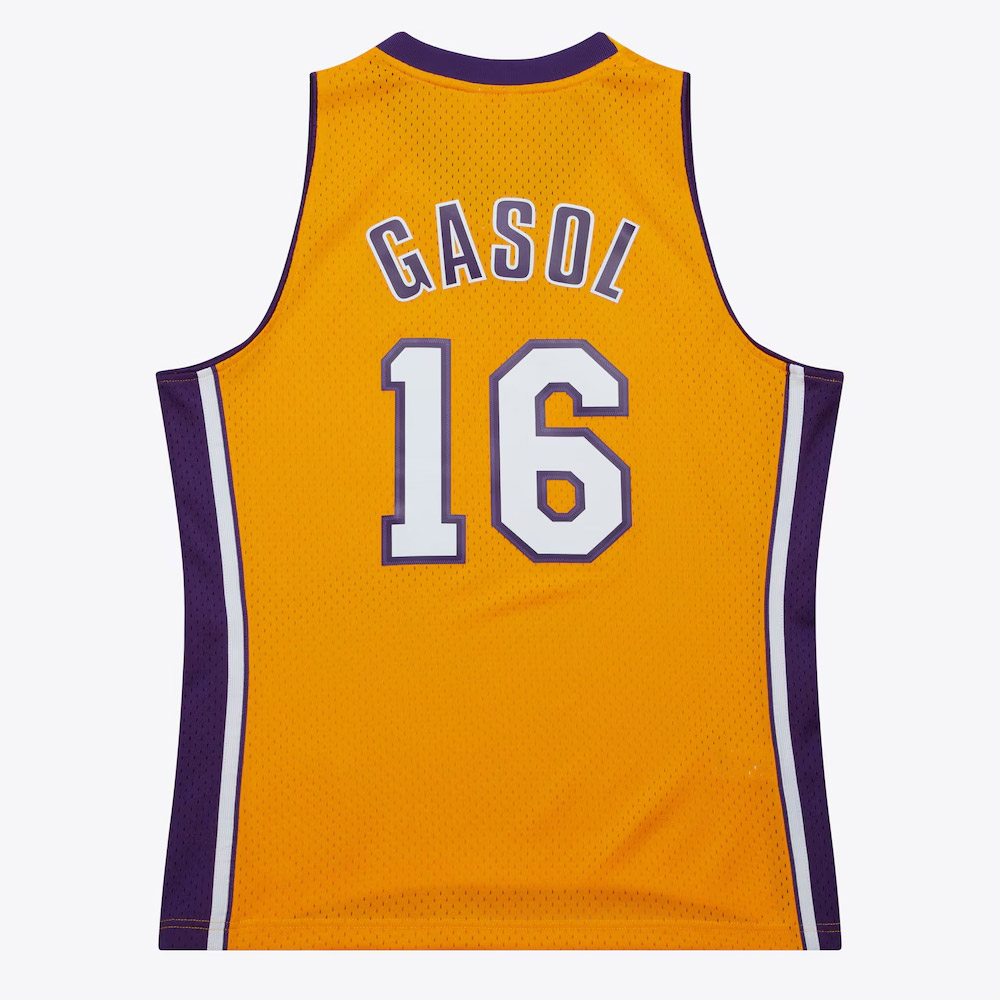 Los Angeles Lakers Pau Gasol Mitchell & Ness 2009-10 Hardwood Classics Swingman Player Jersey