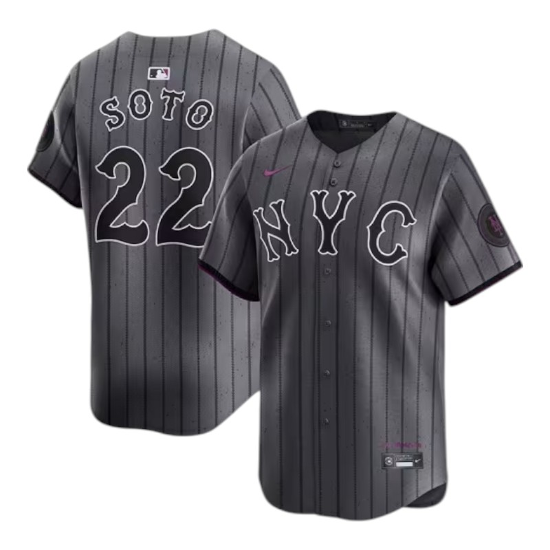 New York Mets Juan Soto Grey City Connect Nike Limited Player Jersey