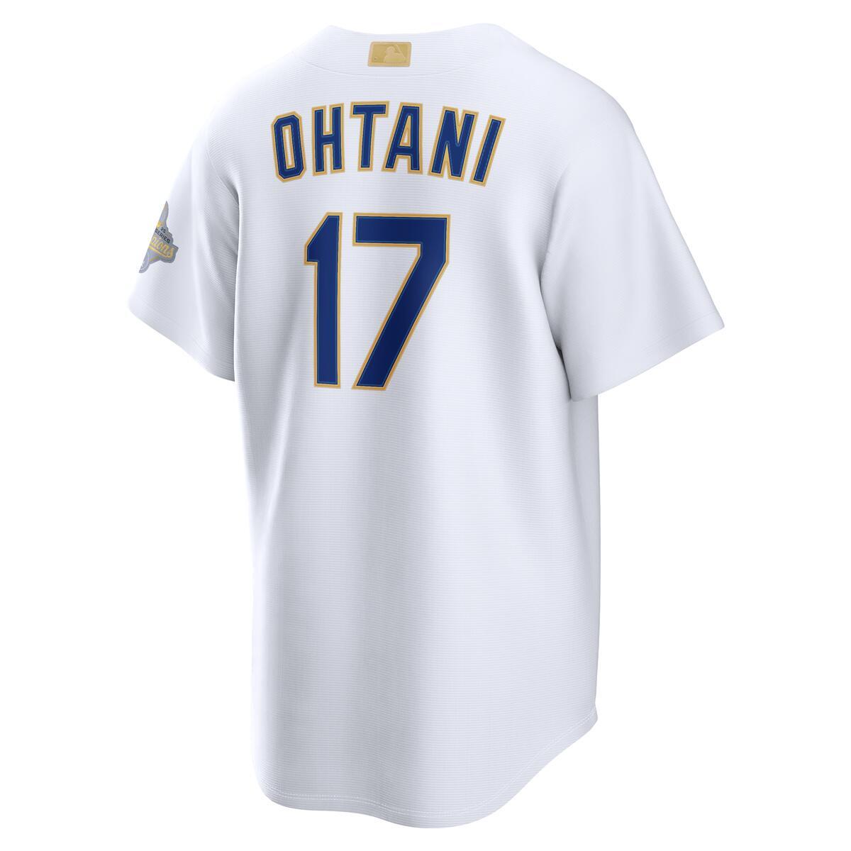 Los Angeles Dodgers Shohei Ohtani White 2026 Gold Collection Nike Stadium Player Jersey