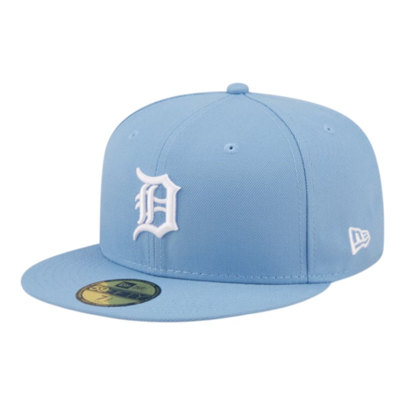 Detroit Tigers Sky Blue Basic New Era 59FIFTY Fitted Hat