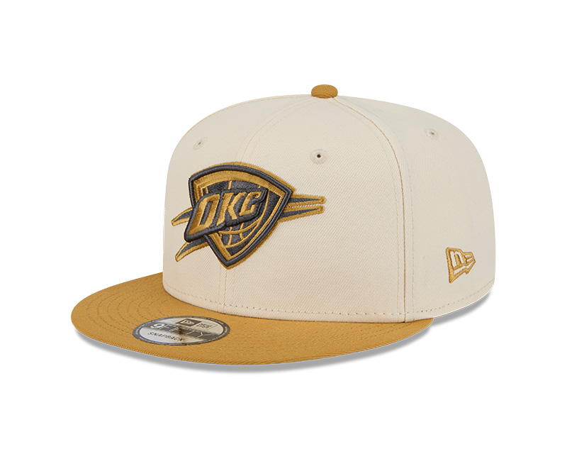 Oklahoma City Thunder Beige and Brown Color Pack New Era 9FIFTY Snapback Hat