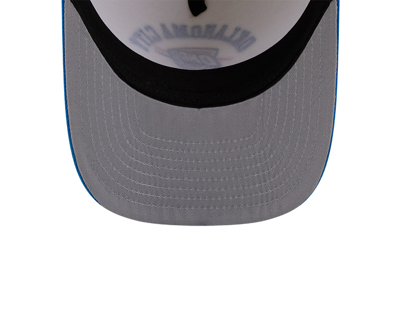 Oklahoma City Thunder Chrome and Blue Arched New Era 9FIFTY Snapback Hat