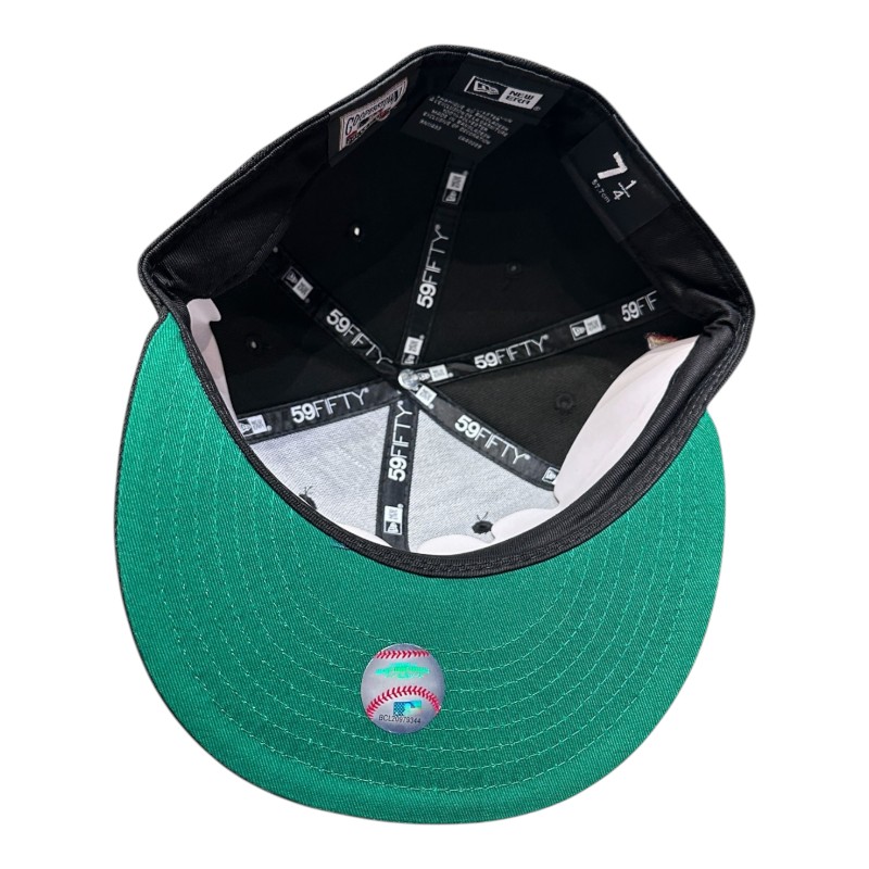 San Francisco Giants Flame Black 2010 World Series Patch Kelly Green UV New Era 59FIFTY Fitted Hat