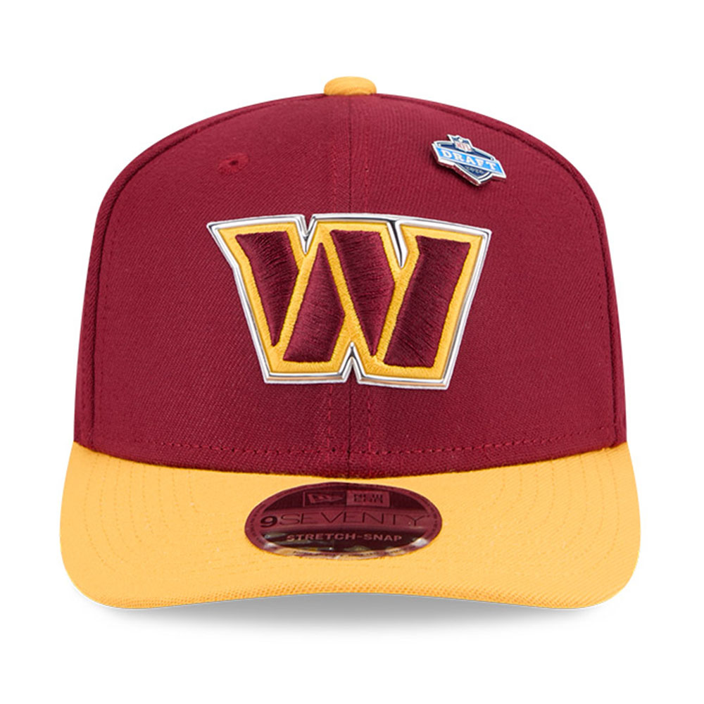 Washington Commanders Burgundy and Gold 2026 NFL Draft New Era 9SEVENTY Adjustable Hat