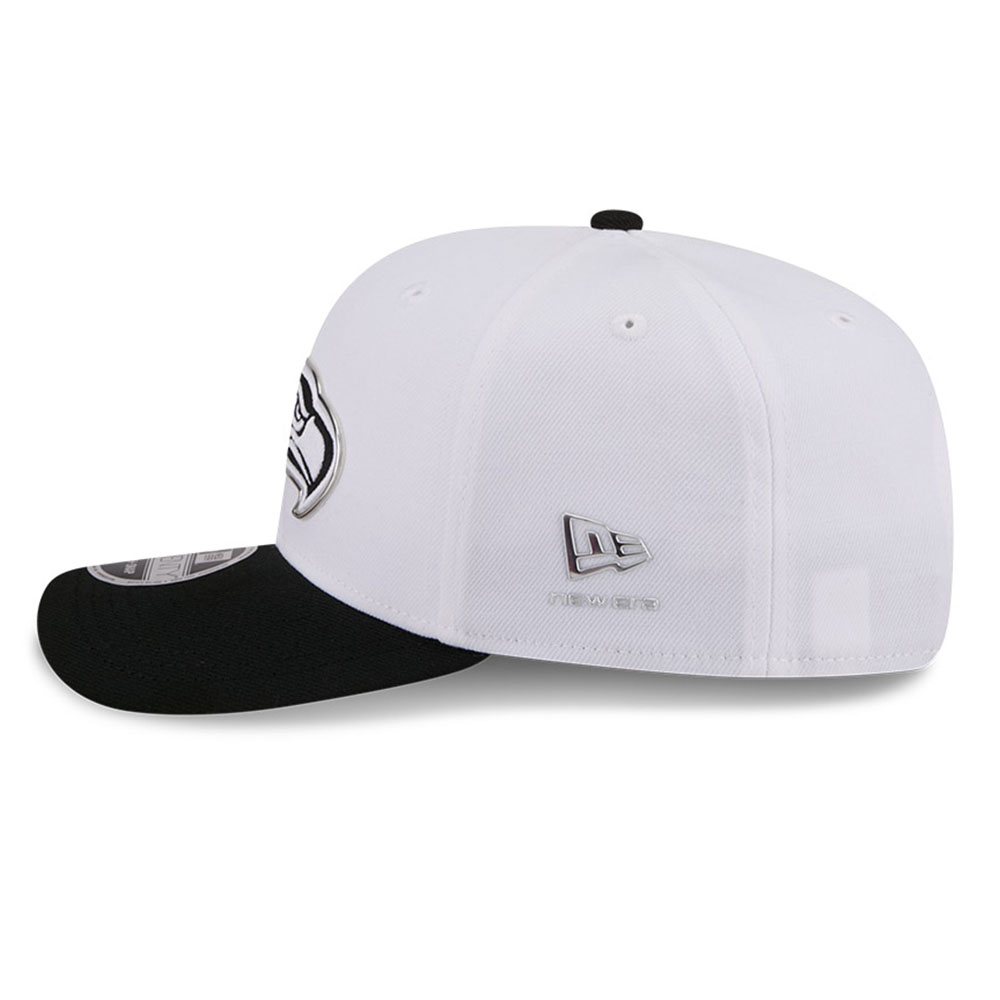 Seattle Seahawks White and Black 2026 NFL Draft New Era 9SEVENTY Adjustable Hat