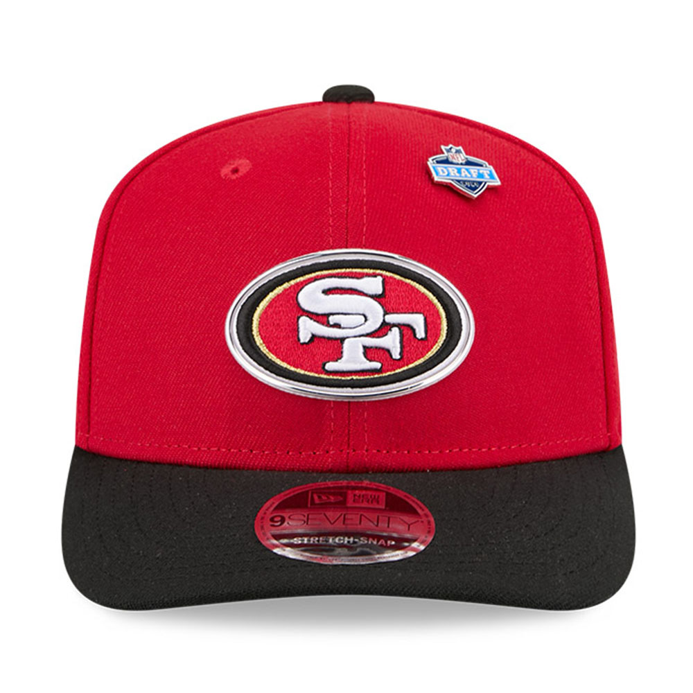San Francisco 49ers Red and Black 2026 NFL Draft New Era 9SEVENTY Adjustable Hat