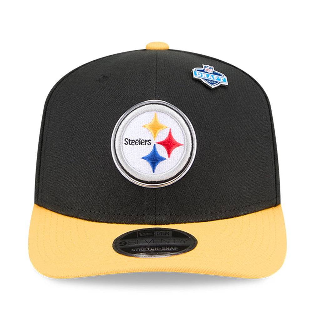 Pittsburgh Steelers Black and Yellow 2026 NFL Draft New Era 9SEVENTY Adjustable Hat