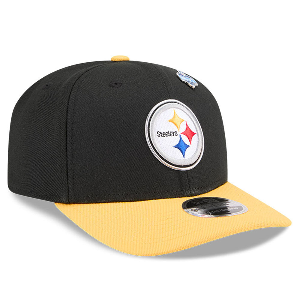 Pittsburgh Steelers Black and Yellow 2026 NFL Draft New Era 9SEVENTY Adjustable Hat
