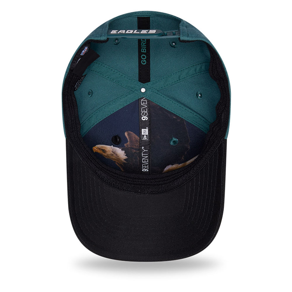 Philadelphia Eagles Green and Black 2026 NFL Draft New Era 9SEVENTY Adjustable Hat