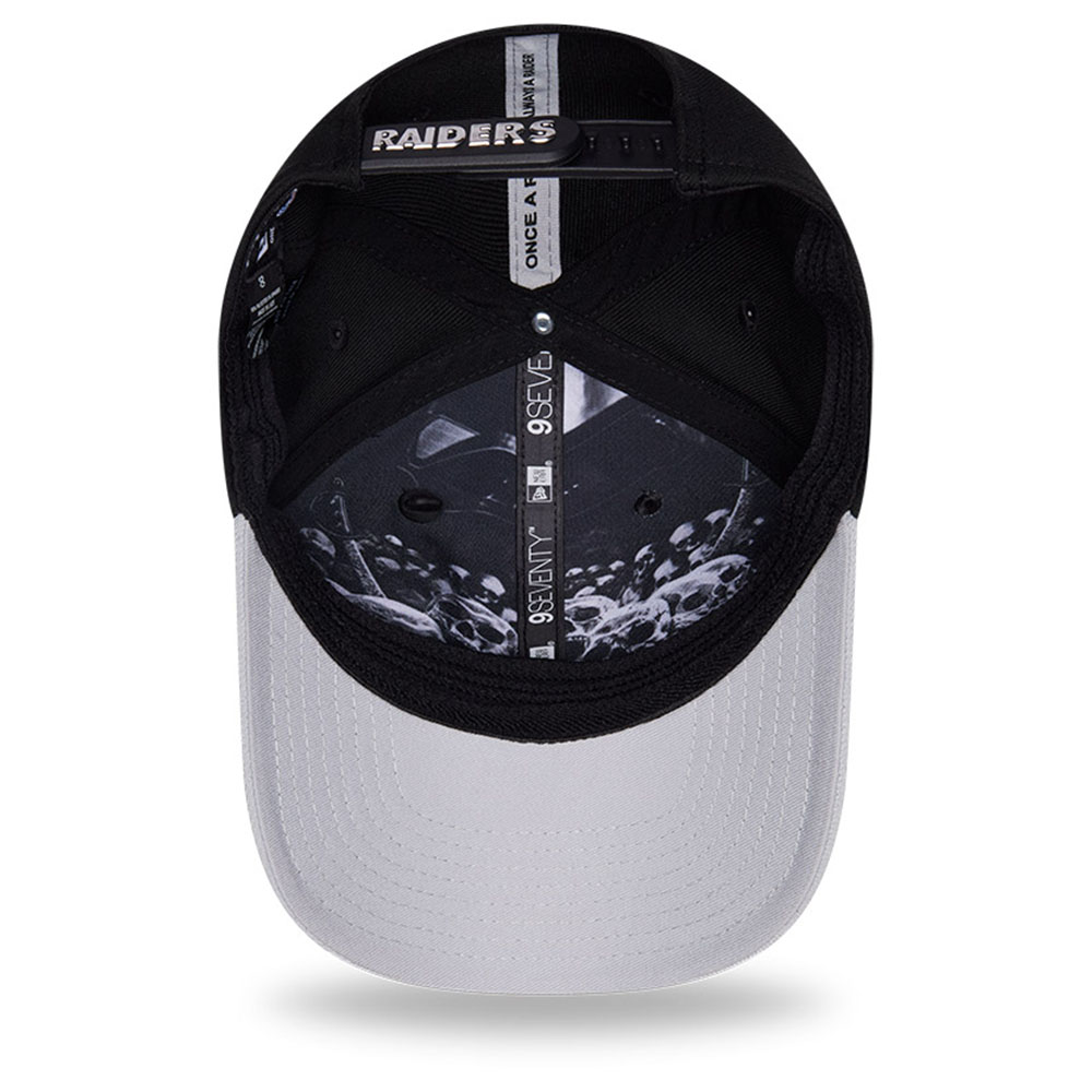 Las Vegas Raiders Black and Silver 2026 NFL Draft New Era 9SEVENTY Adjustable Hat