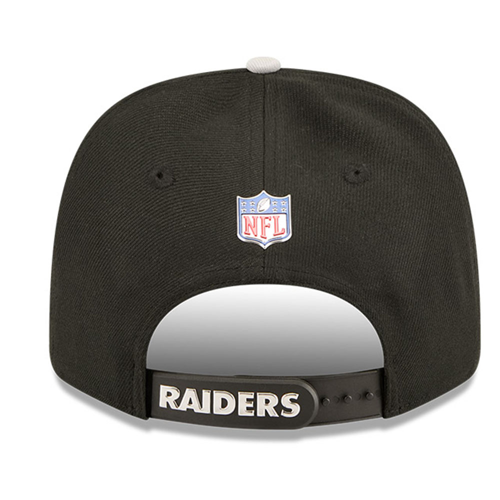 Las Vegas Raiders Black and Silver 2026 NFL Draft New Era 9SEVENTY Adjustable Hat