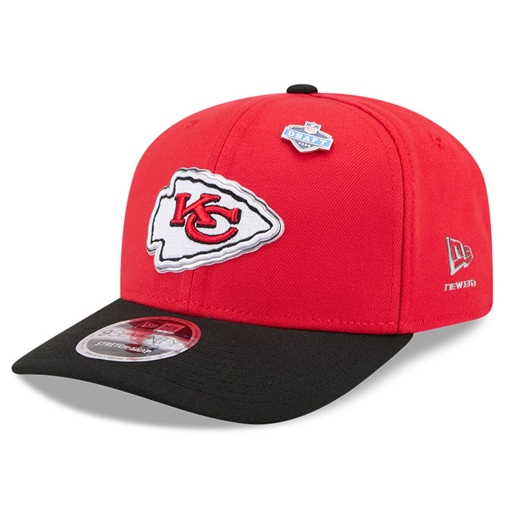 Kansas City Chiefs Red and Black 2026 NFL Draft New Era 9SEVENTY Adjustable Hat