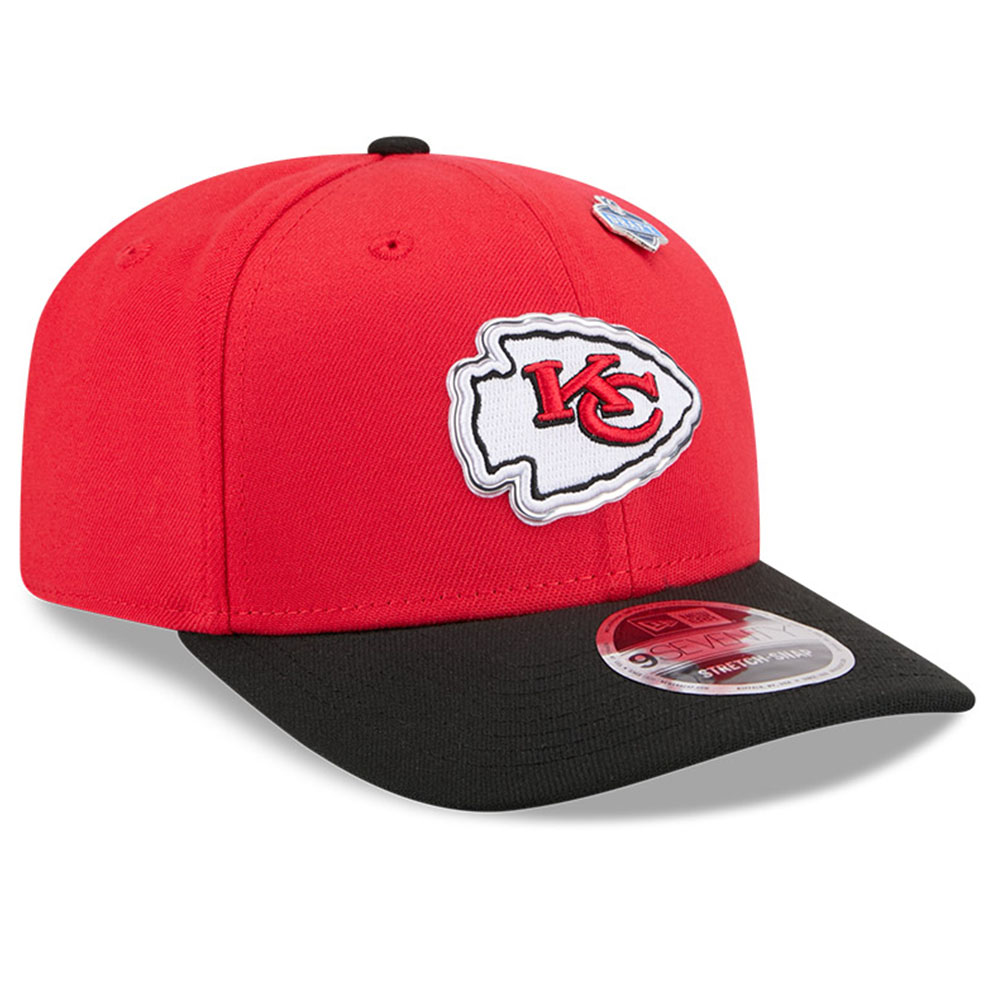 Kansas City Chiefs Red and Black 2026 NFL Draft New Era 9SEVENTY Adjustable Hat