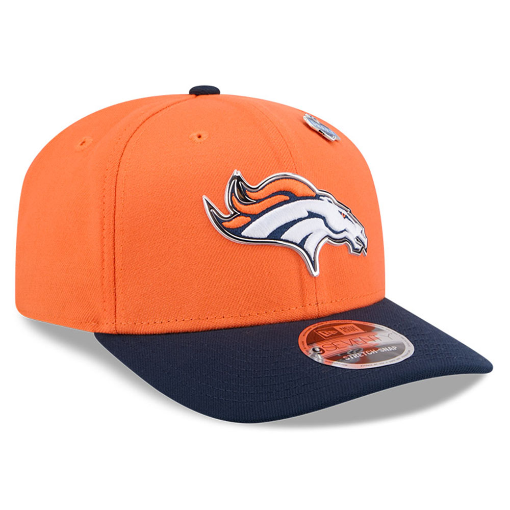 Denver Broncos Orange and Navy 2026 NFL Draft New Era 9SEVENTY Adjustable Hat