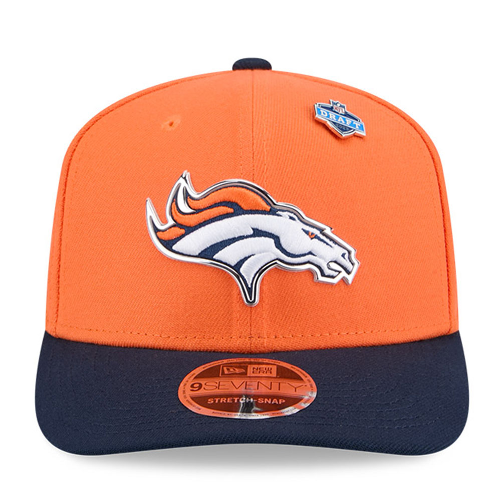 Denver Broncos Orange and Navy 2026 NFL Draft New Era 9SEVENTY Adjustable Hat