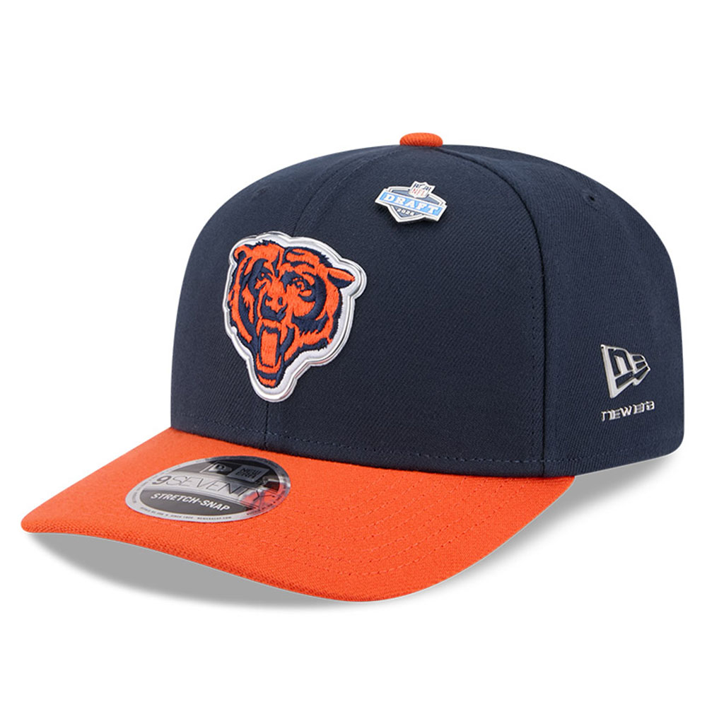 Chicago Bears Navy and Orange 2026 NFL Draft New Era 9SEVENTY Adjustable Hat