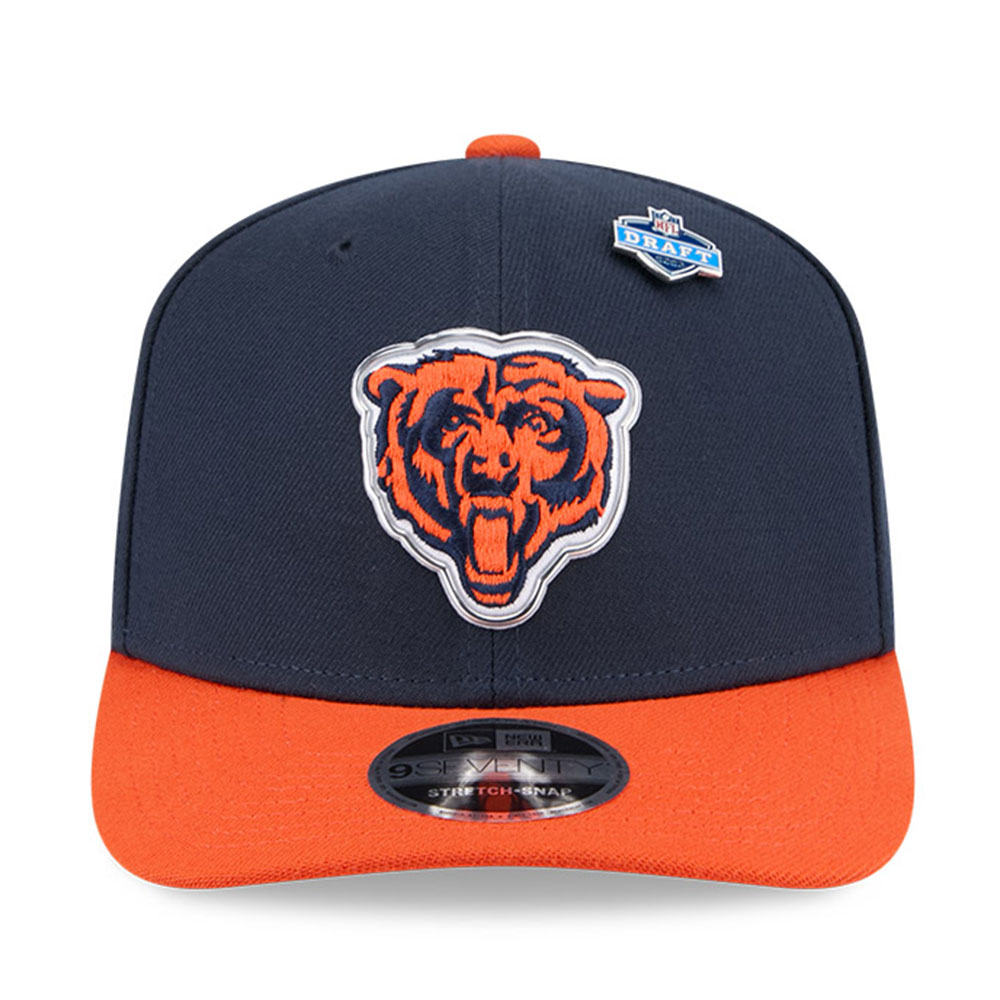 Chicago Bears Navy and Orange 2026 NFL Draft New Era 9SEVENTY Adjustable Hat