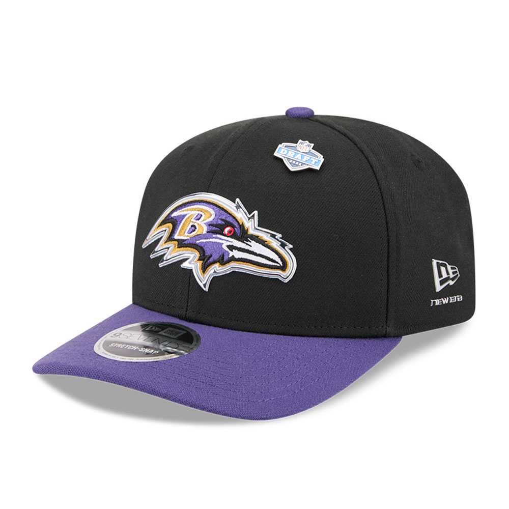 Baltimore Ravens Black and Purple 2026 NFL Draft New Era 9SEVENTY Adjustable Hat