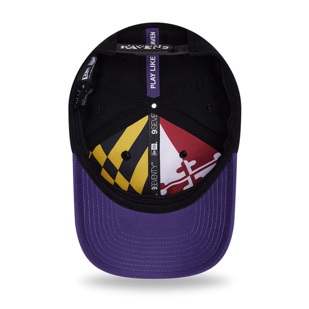 Baltimore Ravens Black and Purple 2026 NFL Draft New Era 9SEVENTY Adjustable Hat