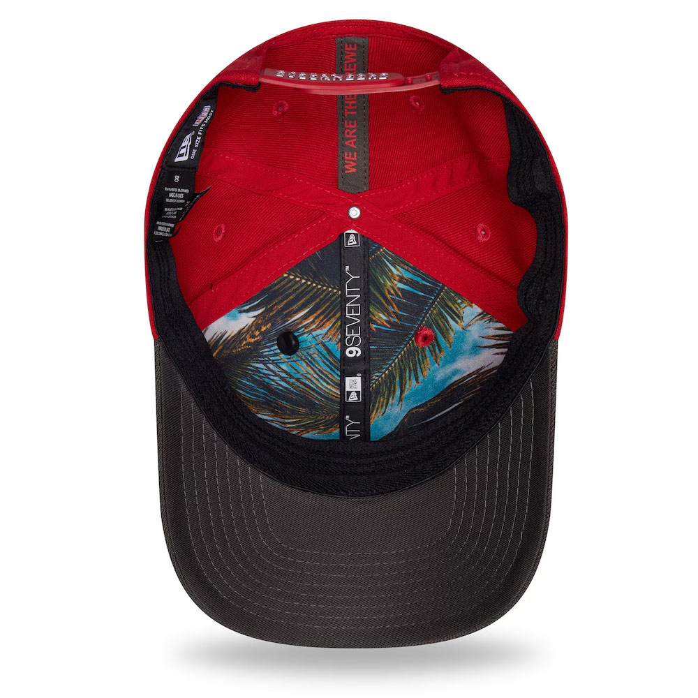 Tampa Bay Buccaneers Red and Pewter 2026 NFL Draft New Era 9SEVENTY Adjustable Hat