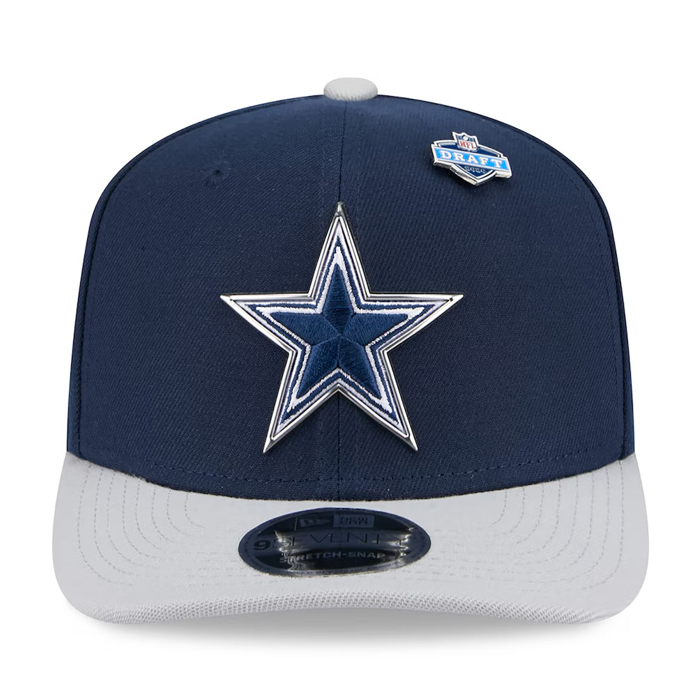 Dallas Cowboys Navy and Silver 2026 NFL Draft New Era 9SEVENTY Adjustable Hat