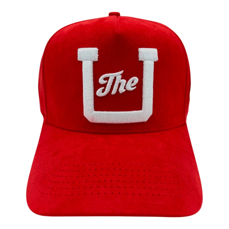 Utah Utes Red Suede The U Woodn Grail Snapback Hat