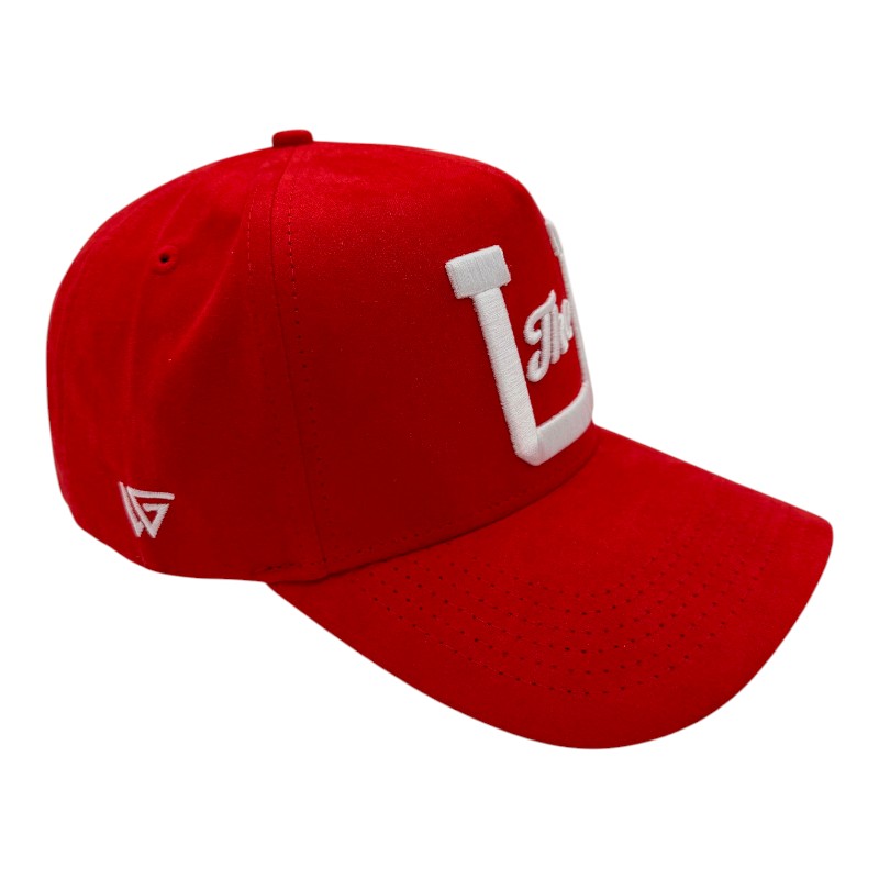 Utah Utes Red Suede The U Woodn Grail Snapback Hat