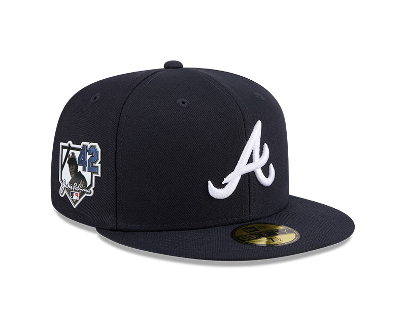 Atlanta Braves 2026 Jackie Robinson Day Patch New Era 59FIFTY Fitted Hat