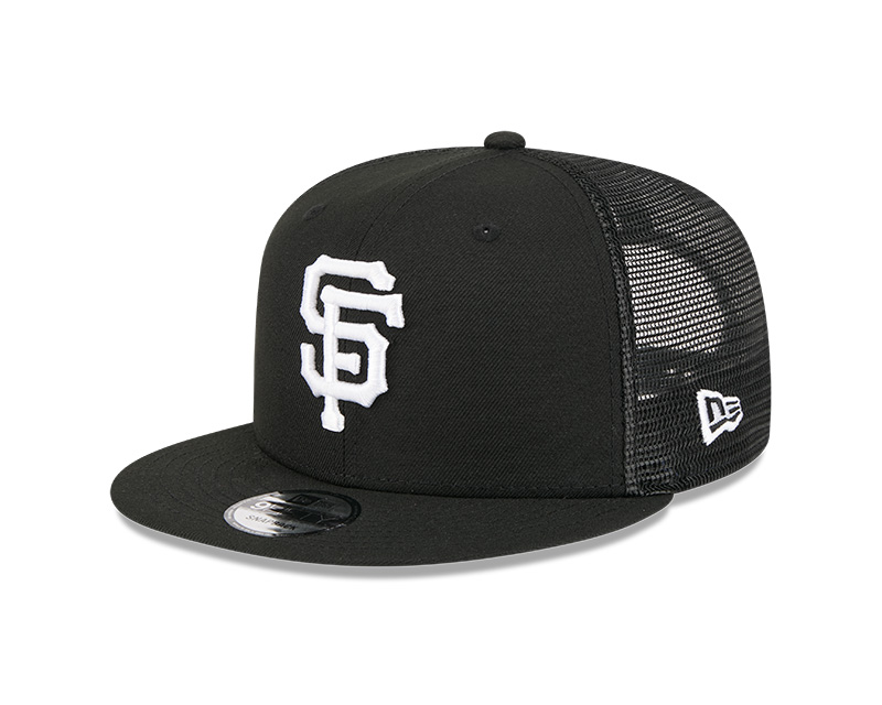 San Francisco Giants Black Mesh Trucker New Era 9FIFTY Snapback