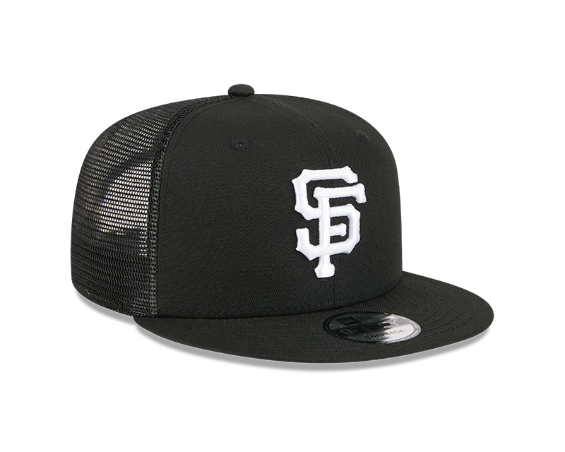 San Francisco Giants Black Mesh Trucker New Era 9FIFTY Snapback