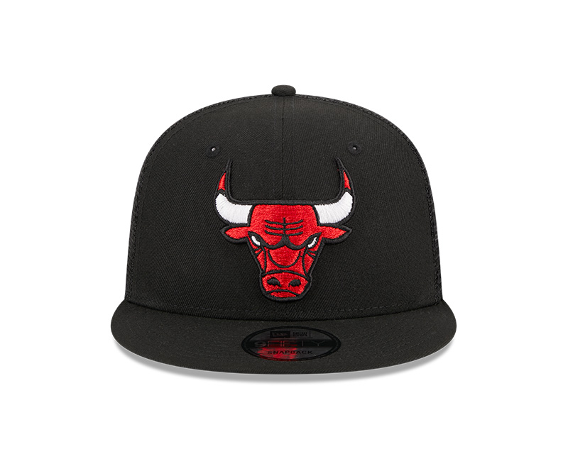 Chicago Bulls Black Mesh Trucker New Era 9FIFTY Snapback